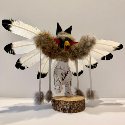 Native American Navajo Eagle Kachina Doll / White B