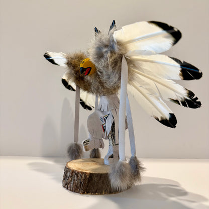Native American Navajo Eagle Kachina Doll / White B