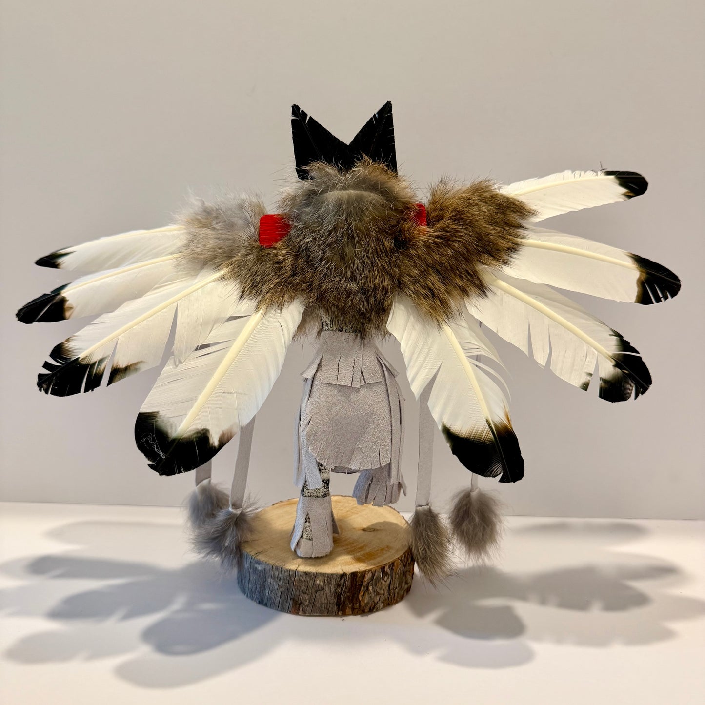 Native American Navajo Eagle Kachina Doll / White B