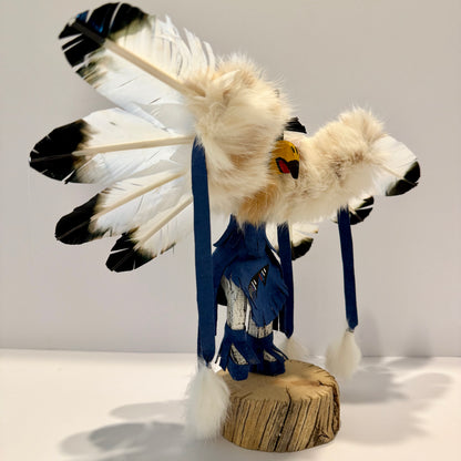 Native American Navajo Eagle Kachina Doll / Blue A