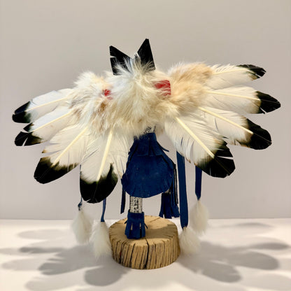 Native American Navajo Eagle Kachina Doll / Blue A