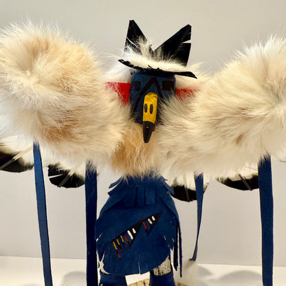 Native American Navajo Eagle Kachina Doll / Blue A