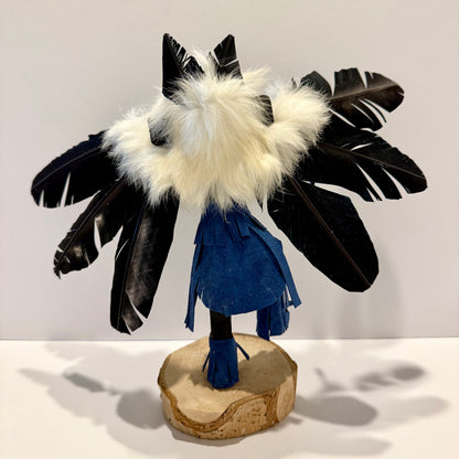 Native American Navajo Raven Kachina Doll / Navy