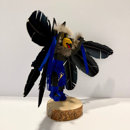 ネイティブアメリカンナバホ族 レイヴンカチーナドール / ブルー