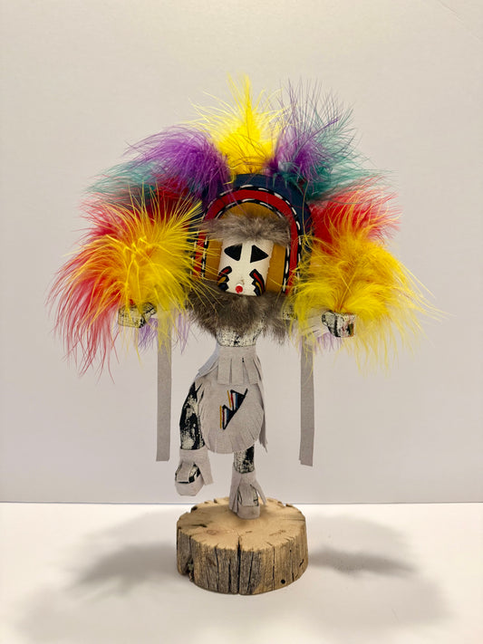 Native American Navajo Rainbow Kachina Doll / White A