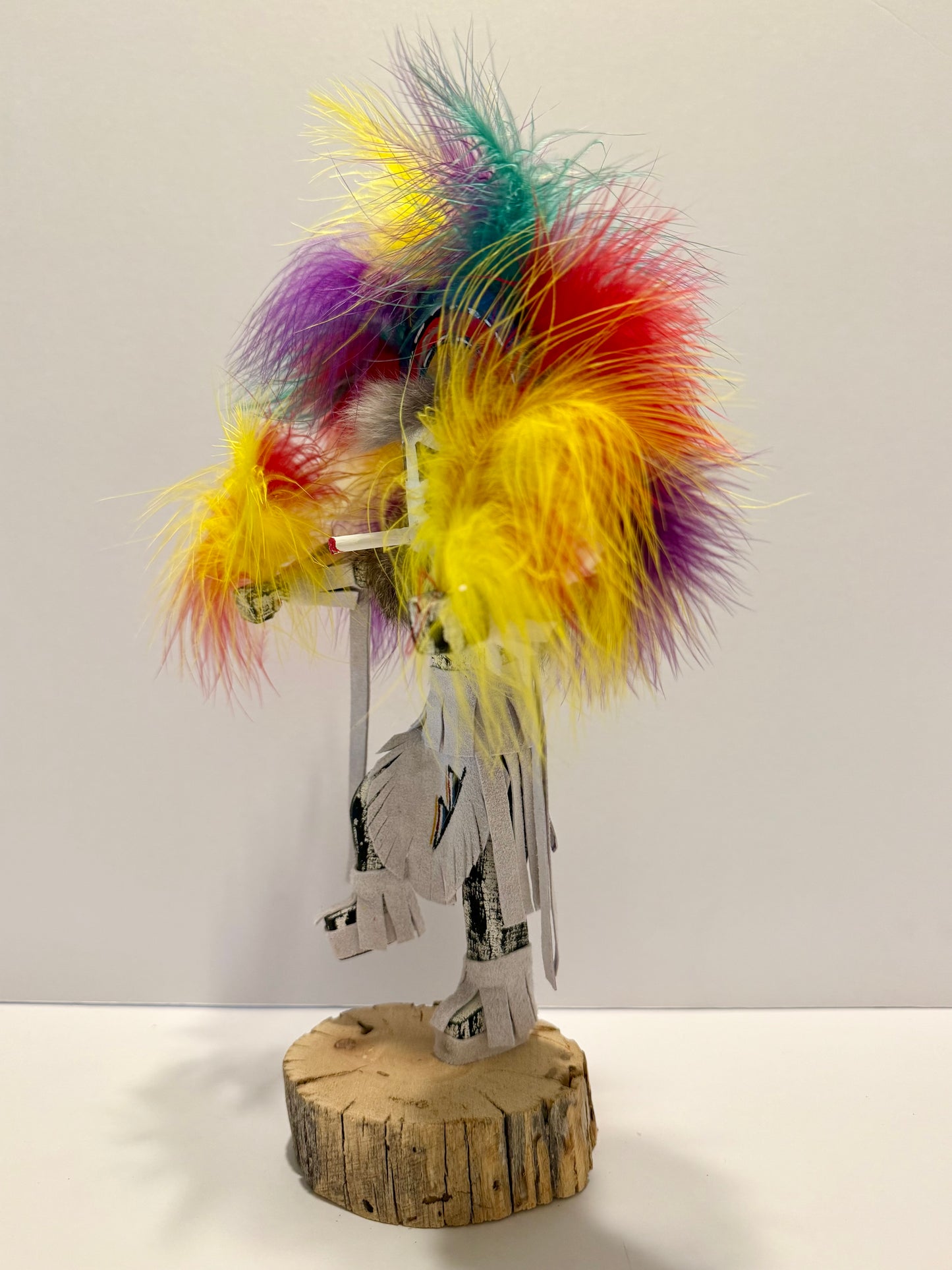 ネイティブ アメリカンナバホ族 レインボーカチーナドール/ホワイト A