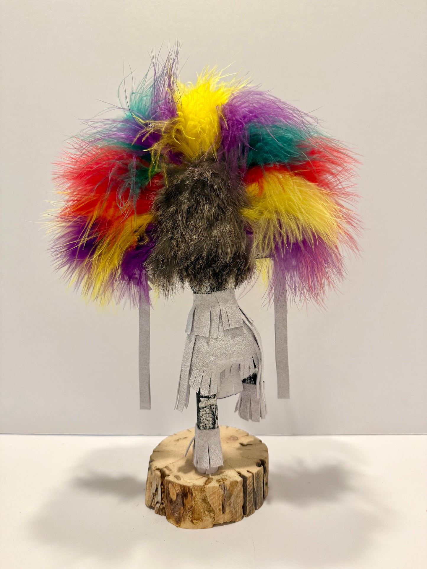 ネイティブ アメリカンナバホ族 レインボーカチーナドール/ホワイト A