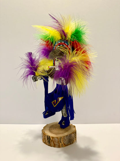 ネイティブ アメリカンナバホ族 レインボーカチーナドール/ブルー