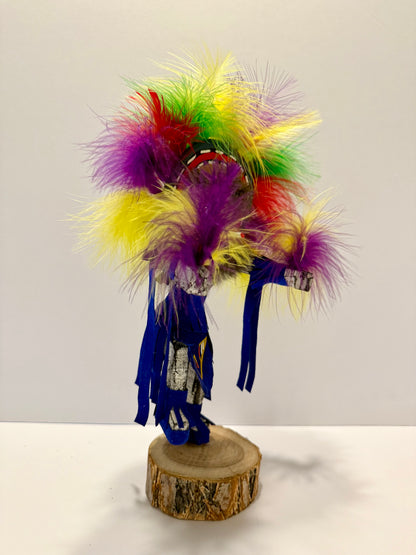 ネイティブ アメリカンナバホ族 レインボーカチーナドール/ブルー