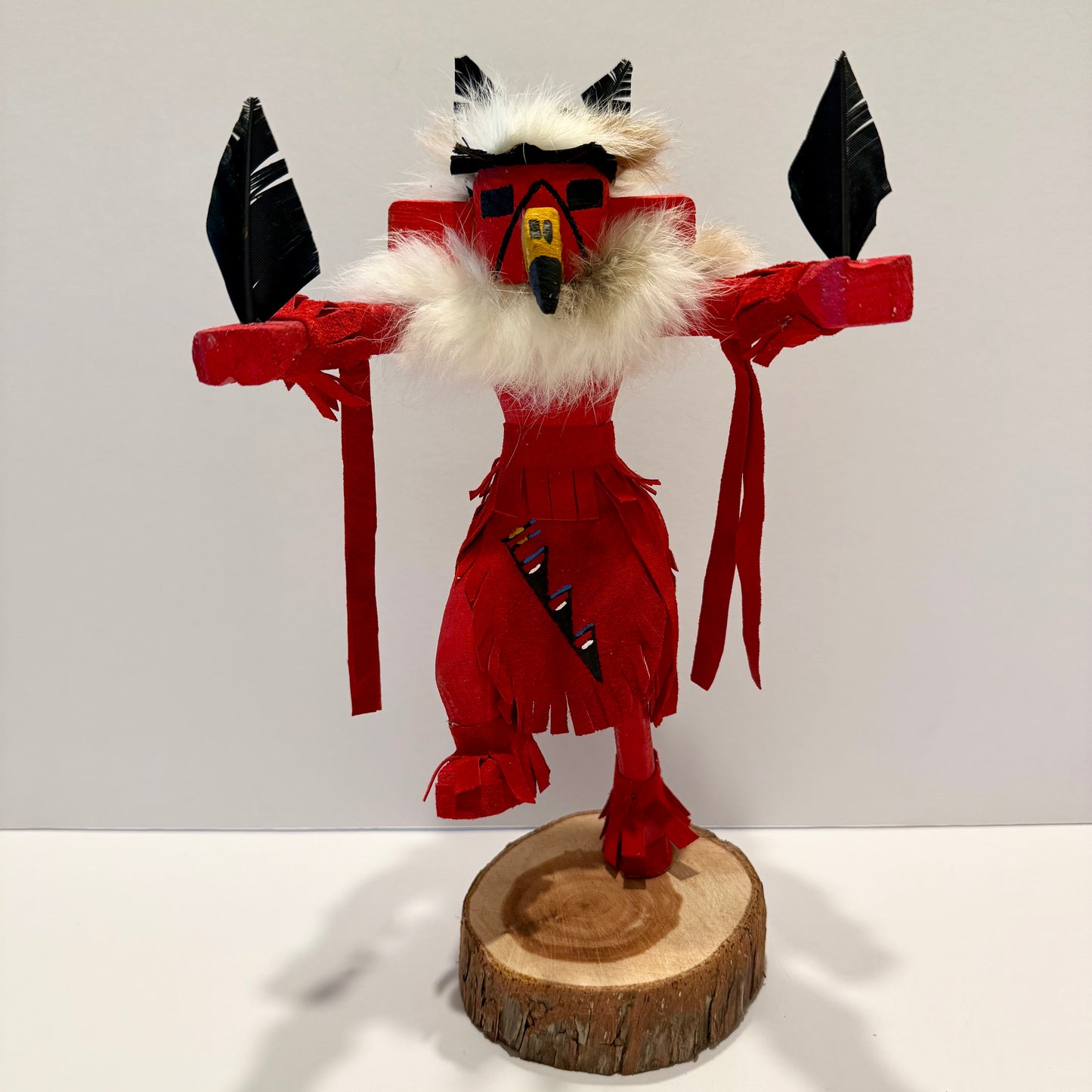 Native American Navajo Red Tail Hawk Kachina Doll