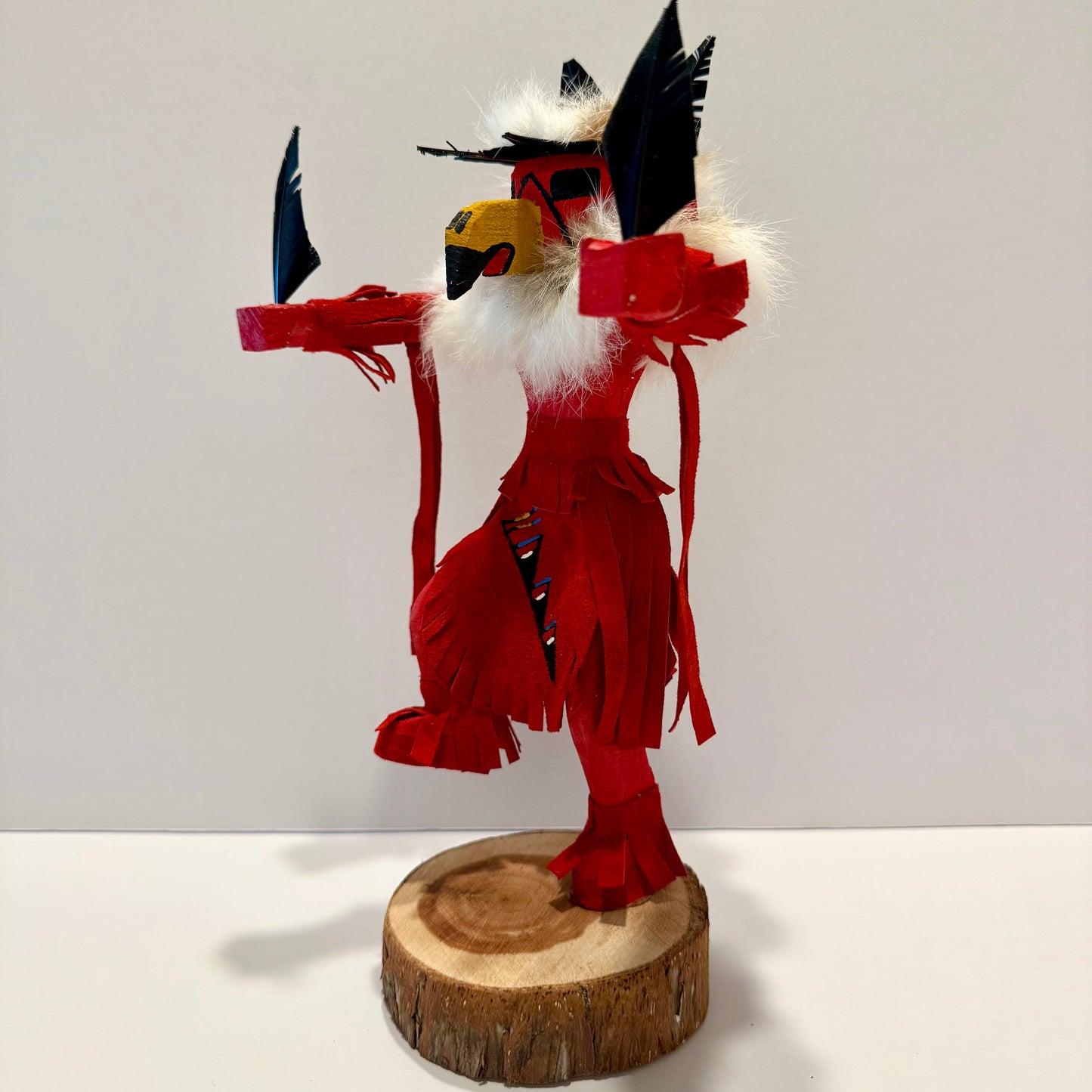 Native American Navajo Red Tail Hawk Kachina Doll