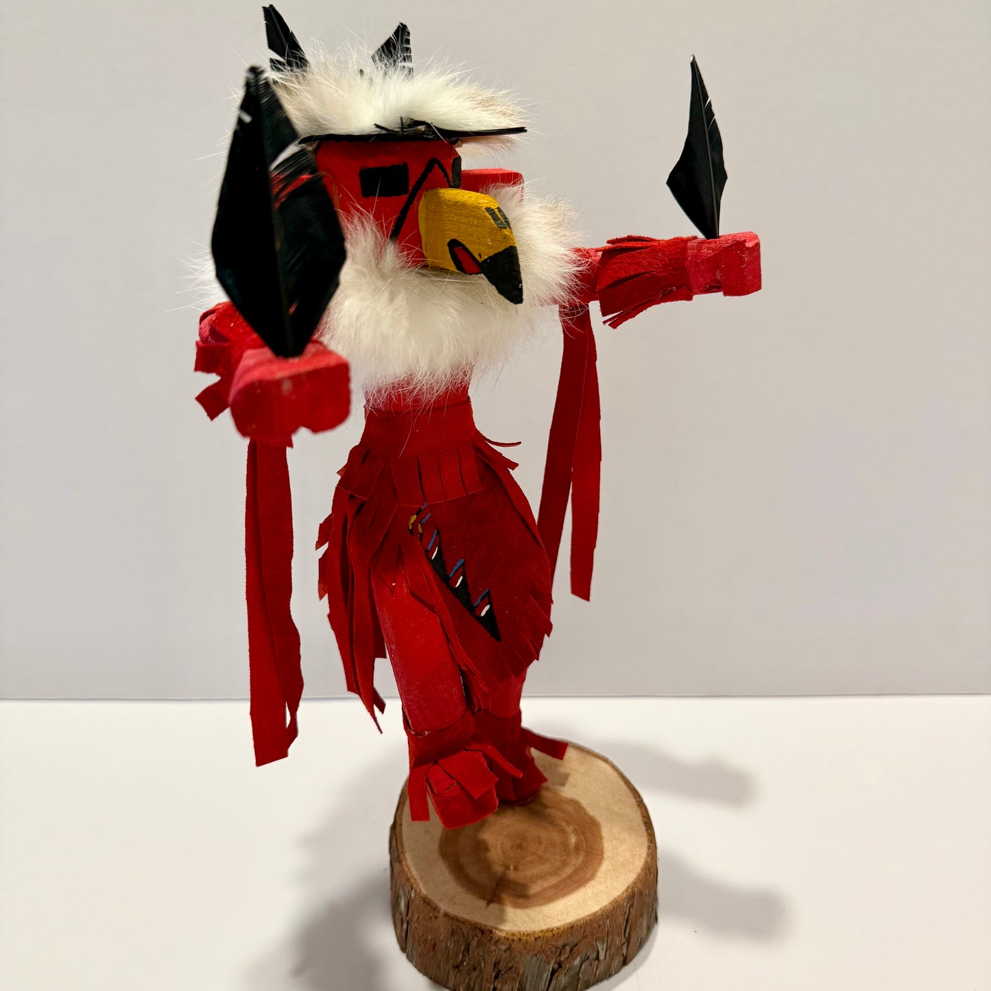 Native American Navajo Red Tail Hawk Kachina Doll