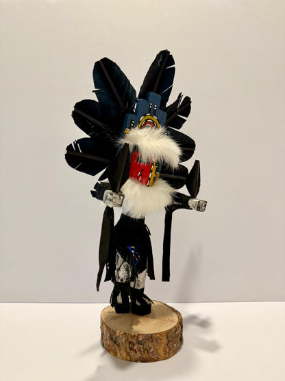 ネイティブアメリカンナバホ族 へミスカチーナドール / ブラックA