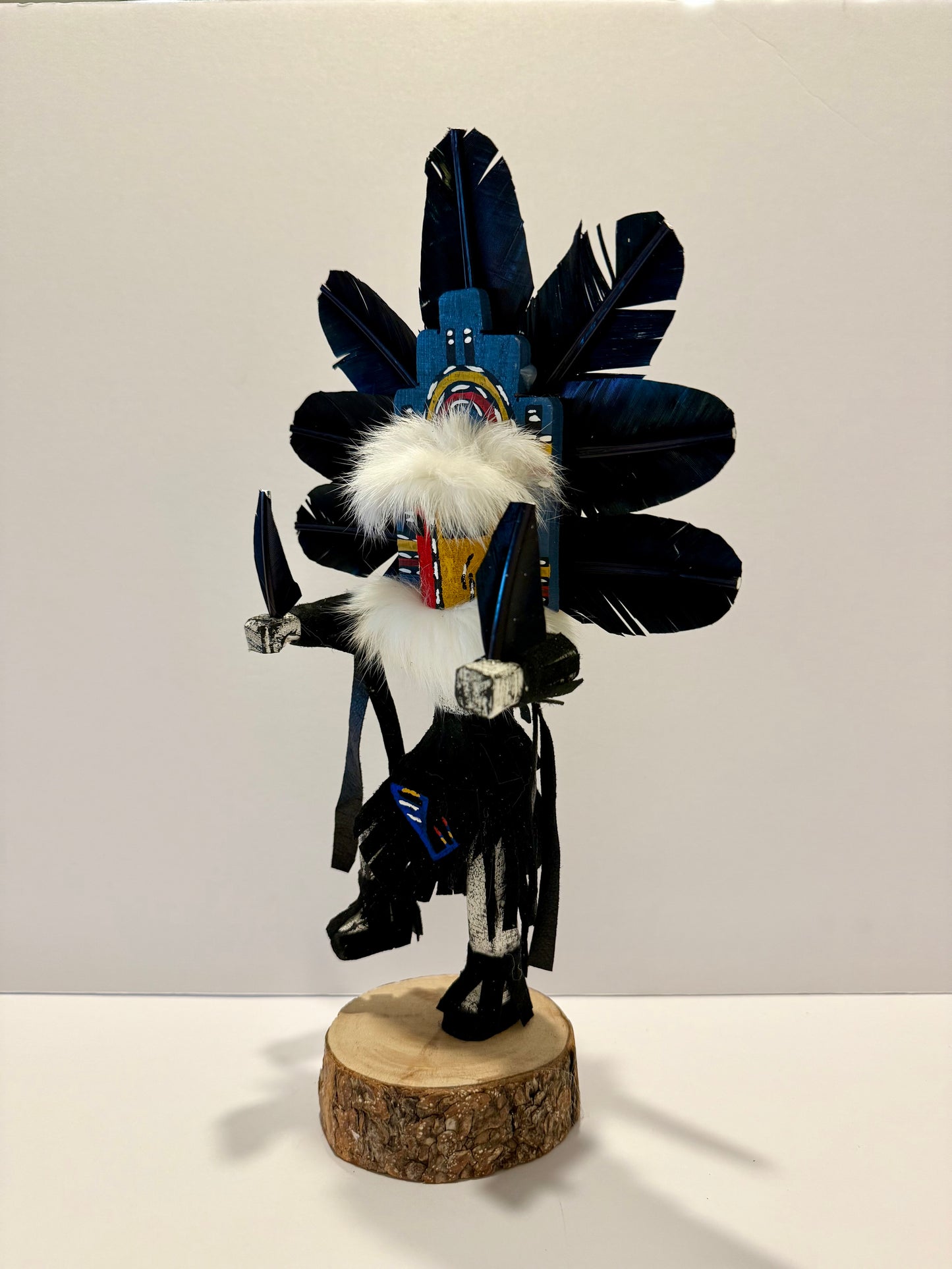 ネイティブアメリカンナバホ族 へミスカチーナドール / ブラックA