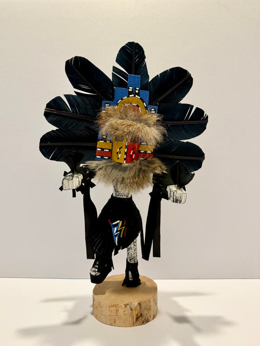 Native American Navajo Hemis Kachina Doll / Black B