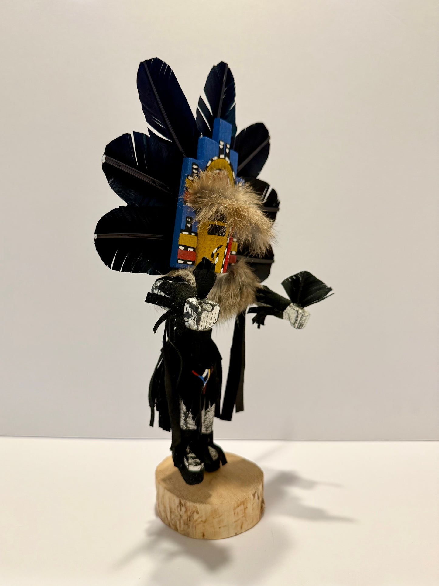 ネイティブアメリカンナバホ族 へミスカチーナドール / ブラックB