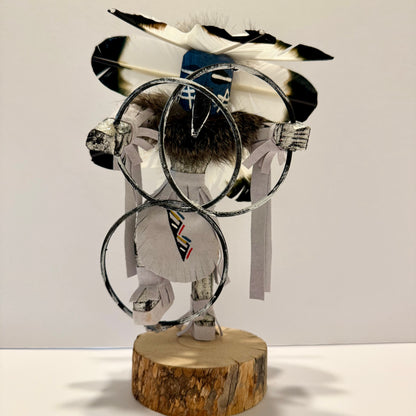 ネイティブアメリカンナバホ族 フープダンサーカチーナドール/ ホワイト