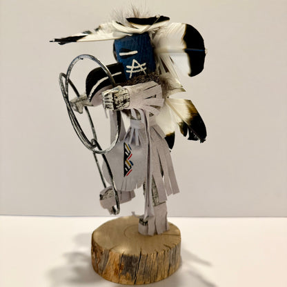 ネイティブアメリカンナバホ族 フープダンサーカチーナドール/ ホワイト