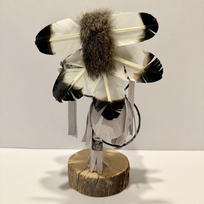 ネイティブアメリカンナバホ族 フープダンサーカチーナドール/ ホワイト