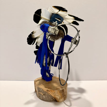 ネイティブアメリカンナバホ族 フープダンサーカチーナドール/ ブルー