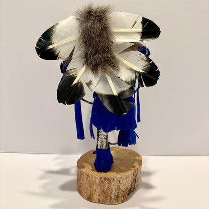 ネイティブアメリカンナバホ族 フープダンサーカチーナドール/ ブルー