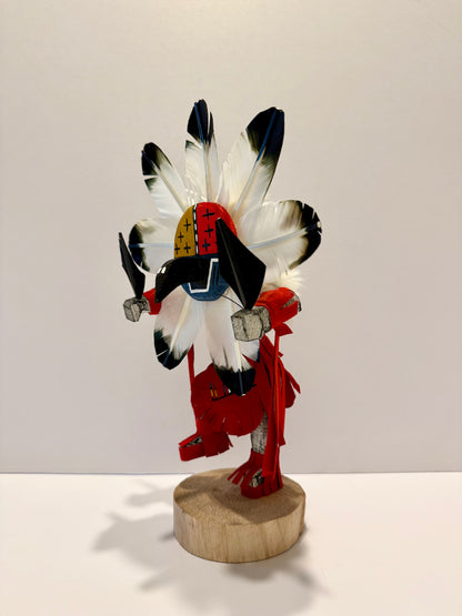 ネイティブアメリカンナバホ族 チーフカチーナドール レッド