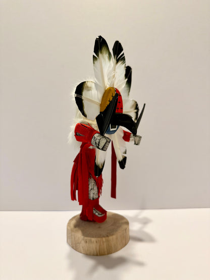 ネイティブアメリカンナバホ族 チーフカチーナドール レッド