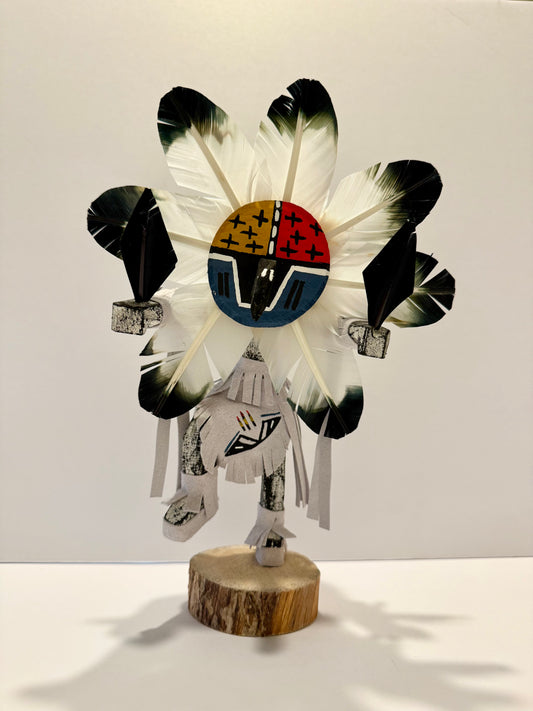 Native American Navajo Chief Kachina Doll / White