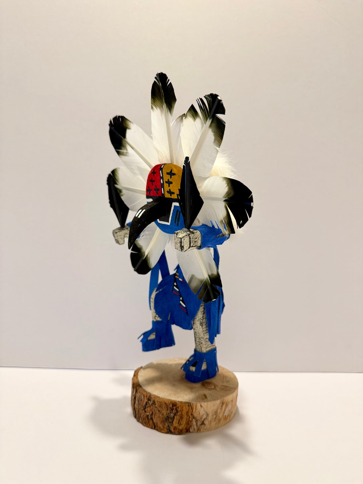 ネイティブアメリカンナバホ族 チーフカチーナドール ブルー