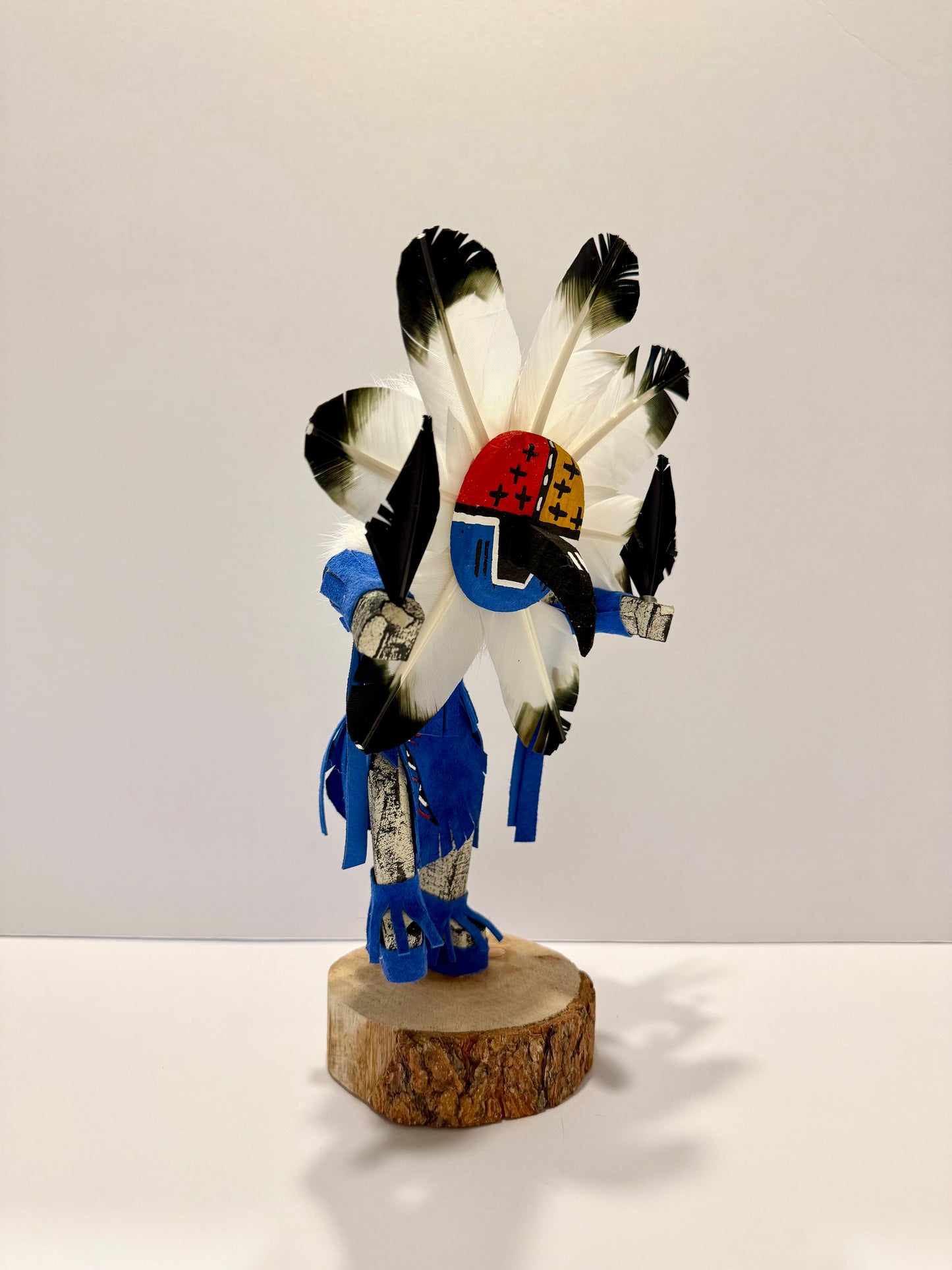 ネイティブアメリカンナバホ族 チーフカチーナドール ブルー