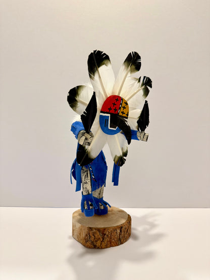 ネイティブアメリカンナバホ族 チーフカチーナドール ブルー