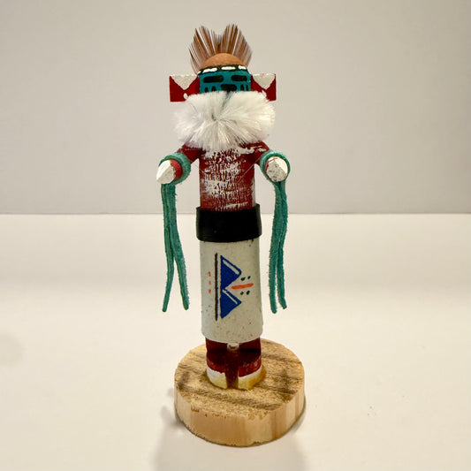 Native American Navajo Tiny Kachina Doll / Mustard Green