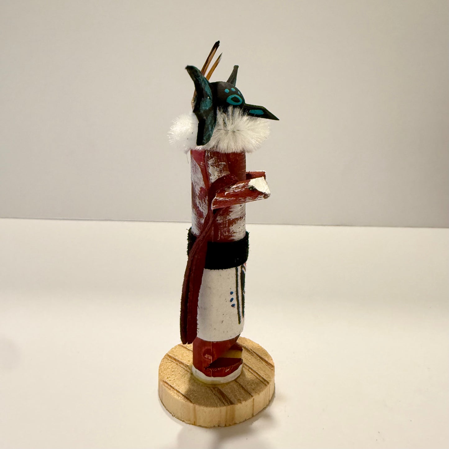 Native American Navajo Tiny Kachina Doll / Crow