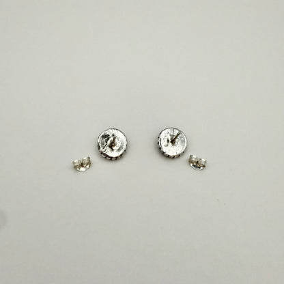 Concho Stud Earrings 3/8"