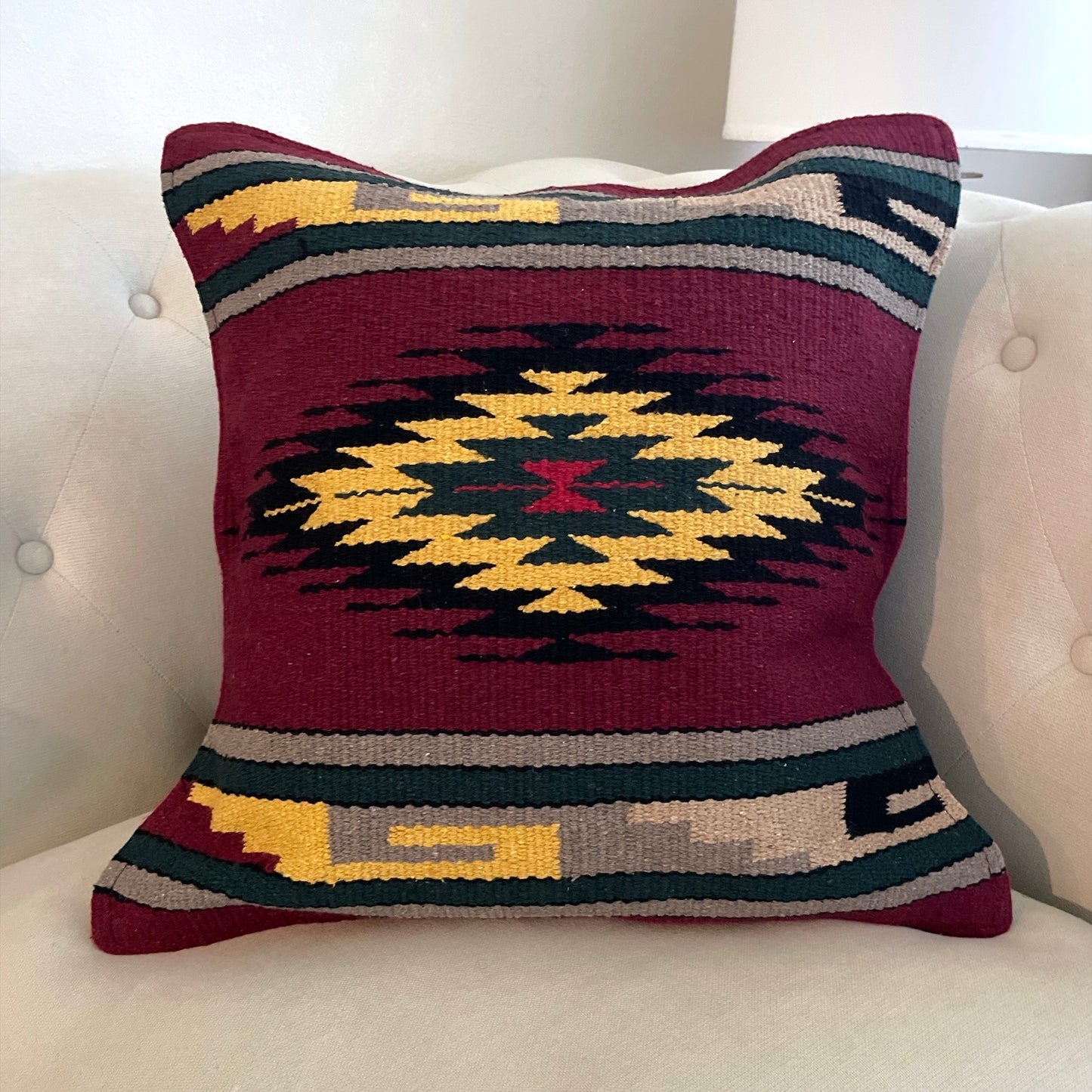 Handwoven Zapotec Pillow Cover Style 14