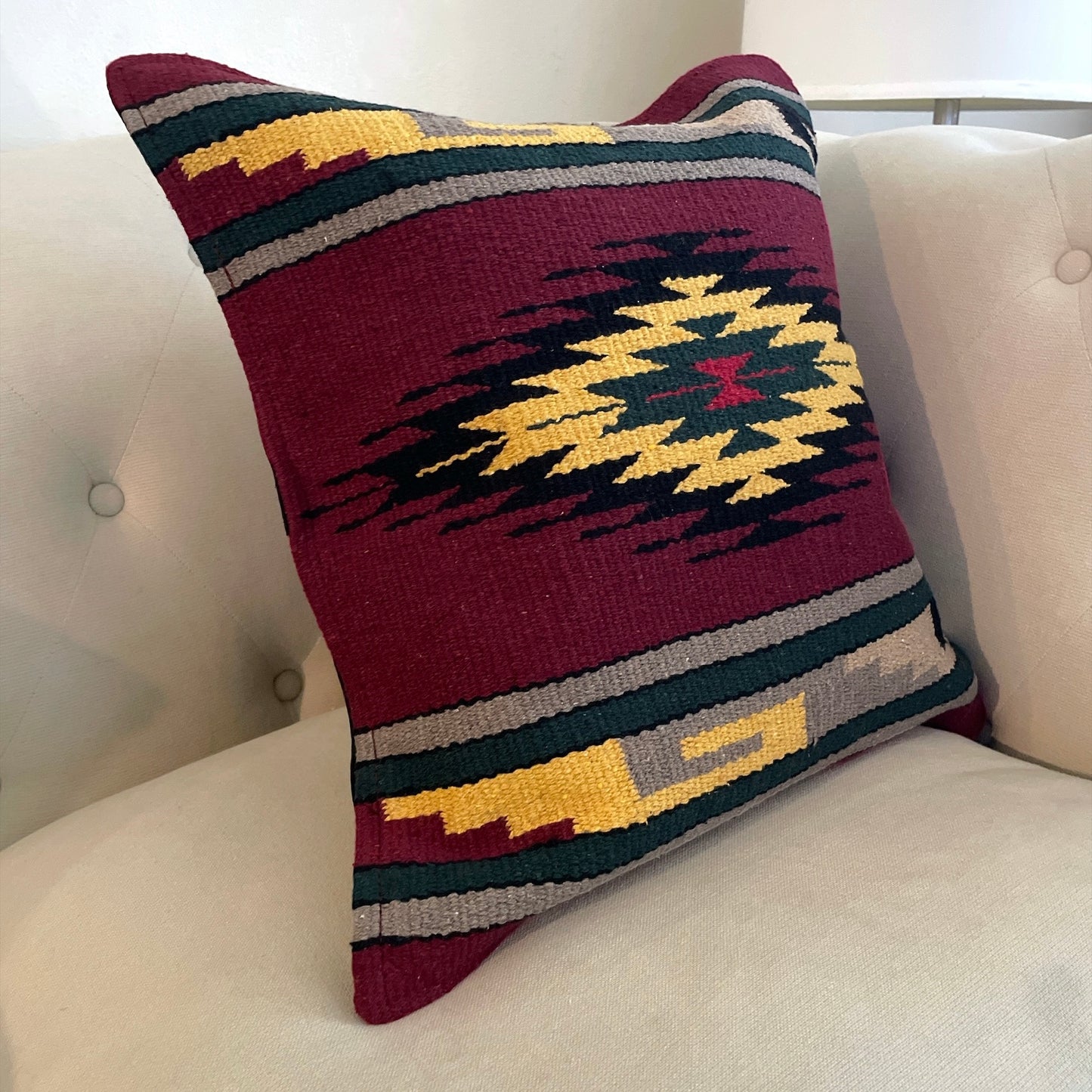 Handwoven Zapotec Pillow Cover Style 14