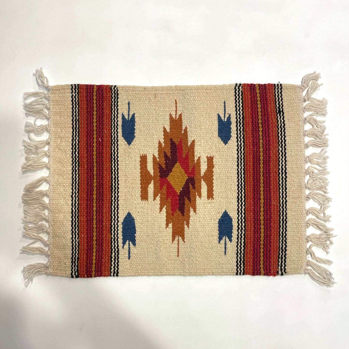 Hand Woven Southwest Table Mat  15" x 20" A