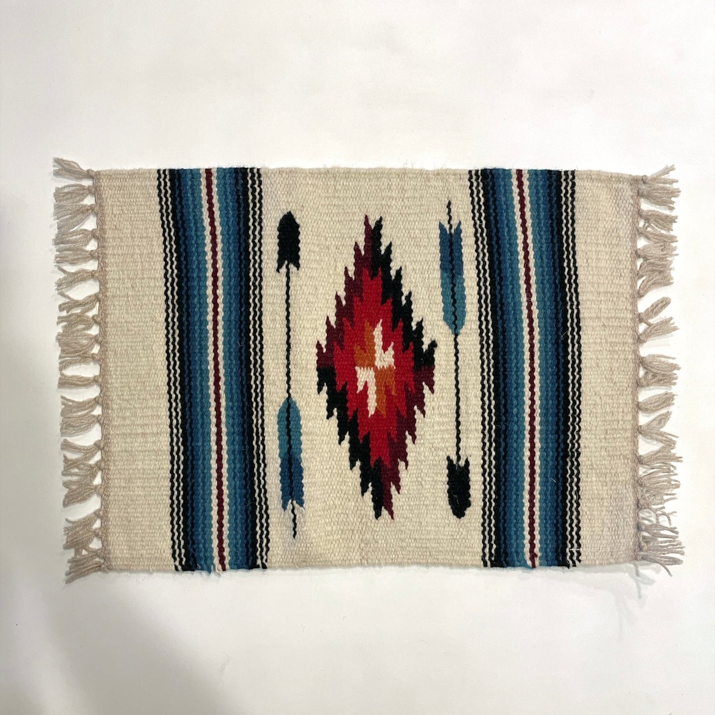 Hand Woven Southwest Table Mat  15" x 20" J