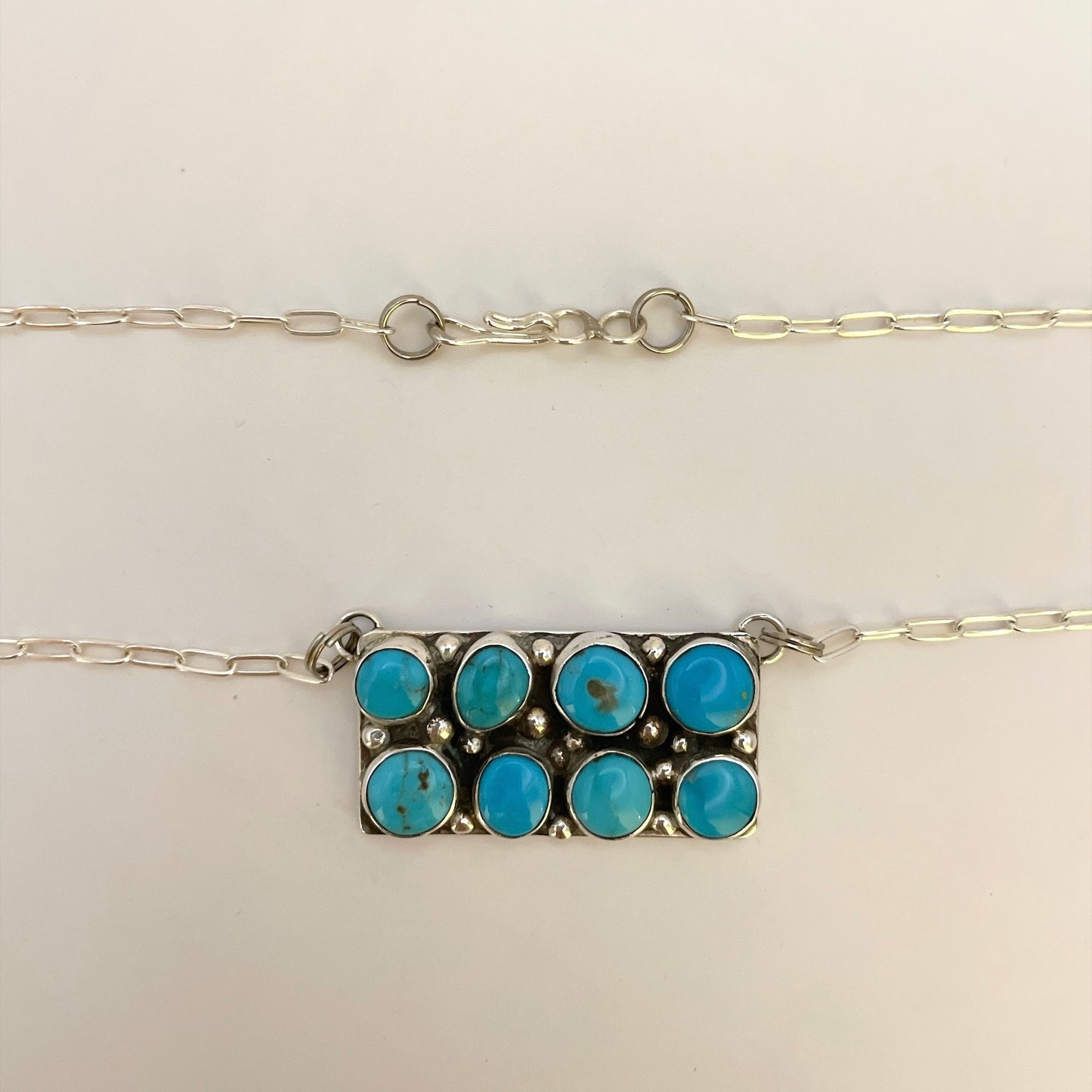 Kingman Turquoise Bar Necklace D