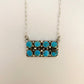 Kingman Turquoise Bar Necklace E