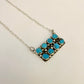 Kingman Turquoise Bar Necklace E