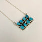 Kingman Turquoise Bar Necklace F