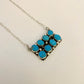 Kingman Turquoise Bar Necklace H