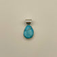 Sterling Silver Pendant with Kingman Turquoise