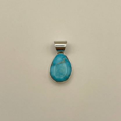 Sterling Silver Pendant with Kingman Turquoise