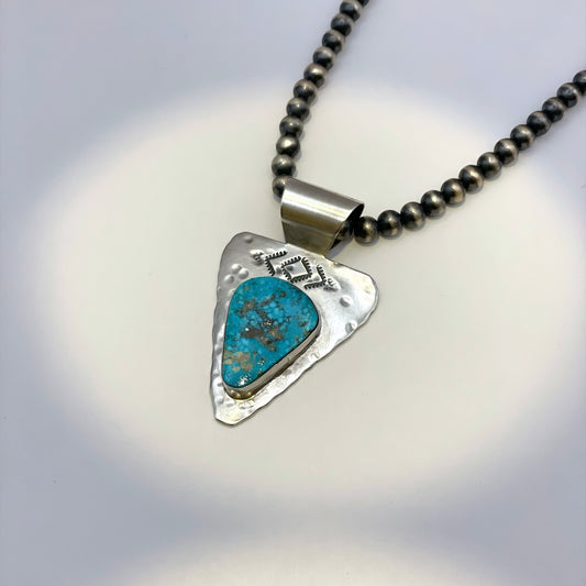 Turquoise Arrowhead Pendant