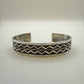 Stamped Sterling Silver Cuff Bracelet By Sunshine Reeves 5.5"