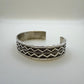 Stamped Sterling Silver Cuff Bracelet By Sunshine Reeves 5.5"