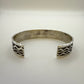 Stamped Sterling Silver Cuff Bracelet By Sunshine Reeves 5.5"