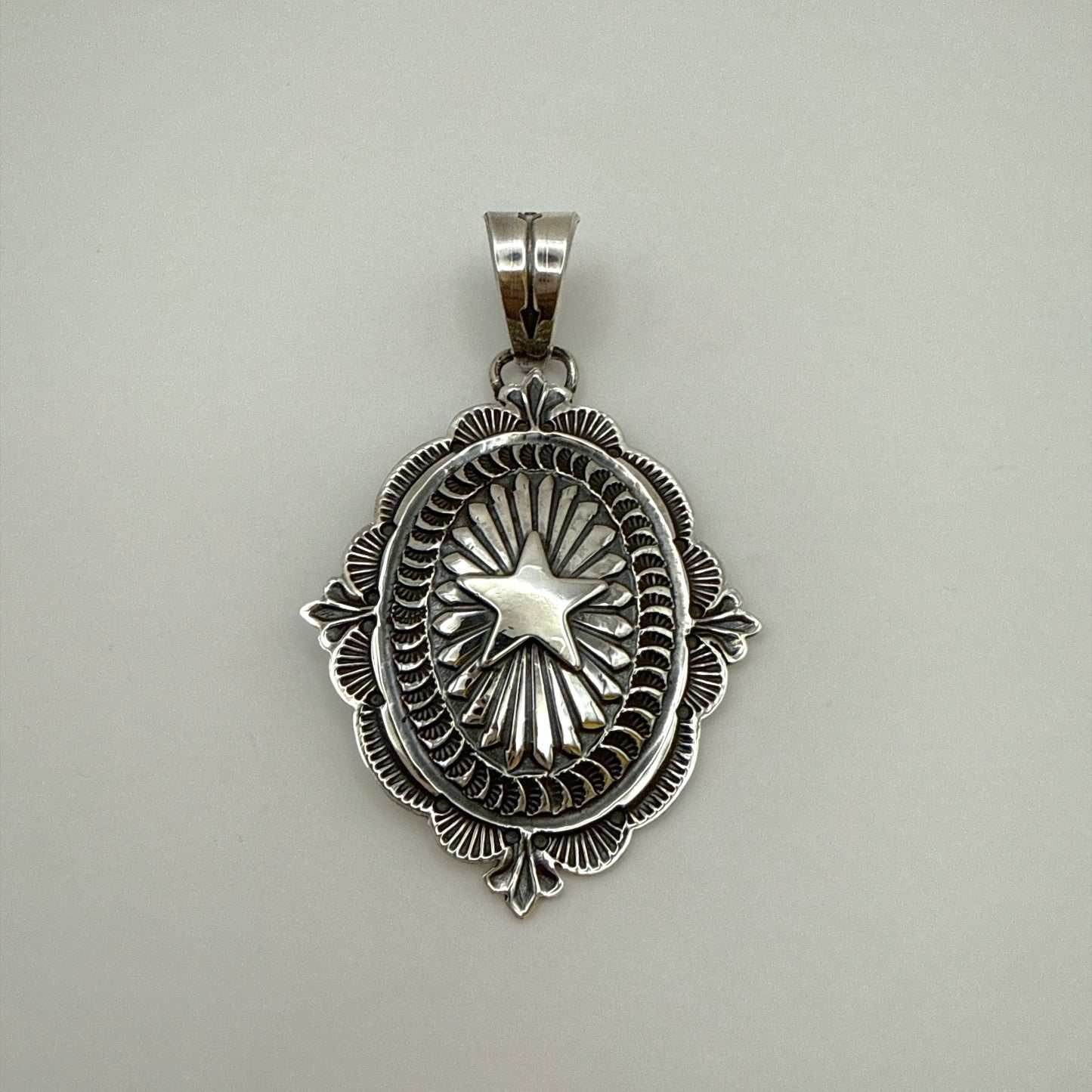 Stamped Star Concho Pendant By Sunshine Reeves